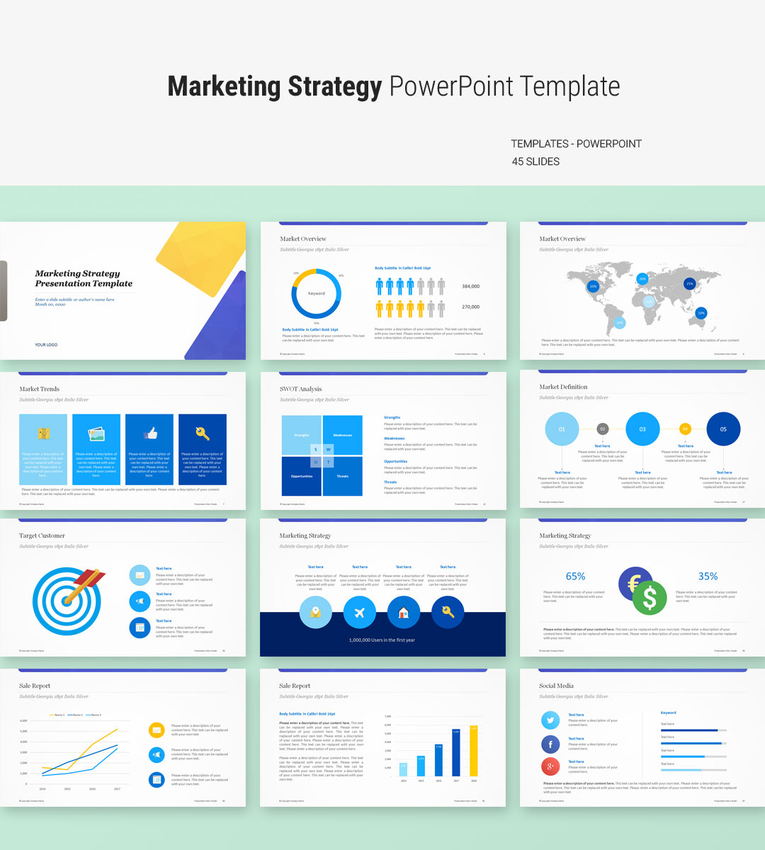 marketing plan powerpoint presentation templates free download