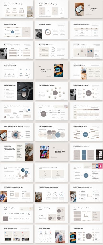 Digital Marketing Strategy PowerPoint Template - Download PowerPoint