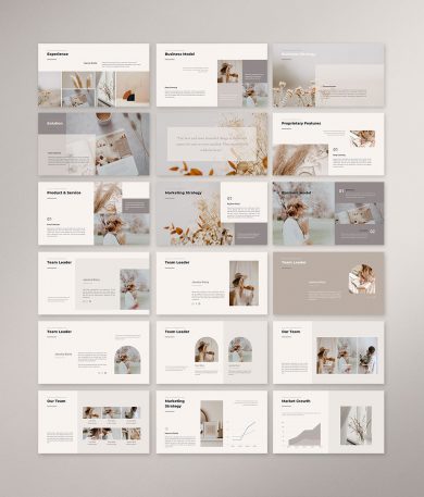 Simple Business Presentation Template - Download CANVA Template