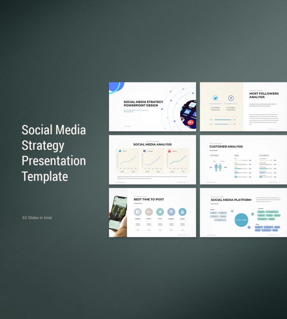 Social Media Strategy Template - Download PowerPoint | PPTWear