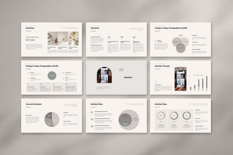 Canva Pitch Deck Presentation Template