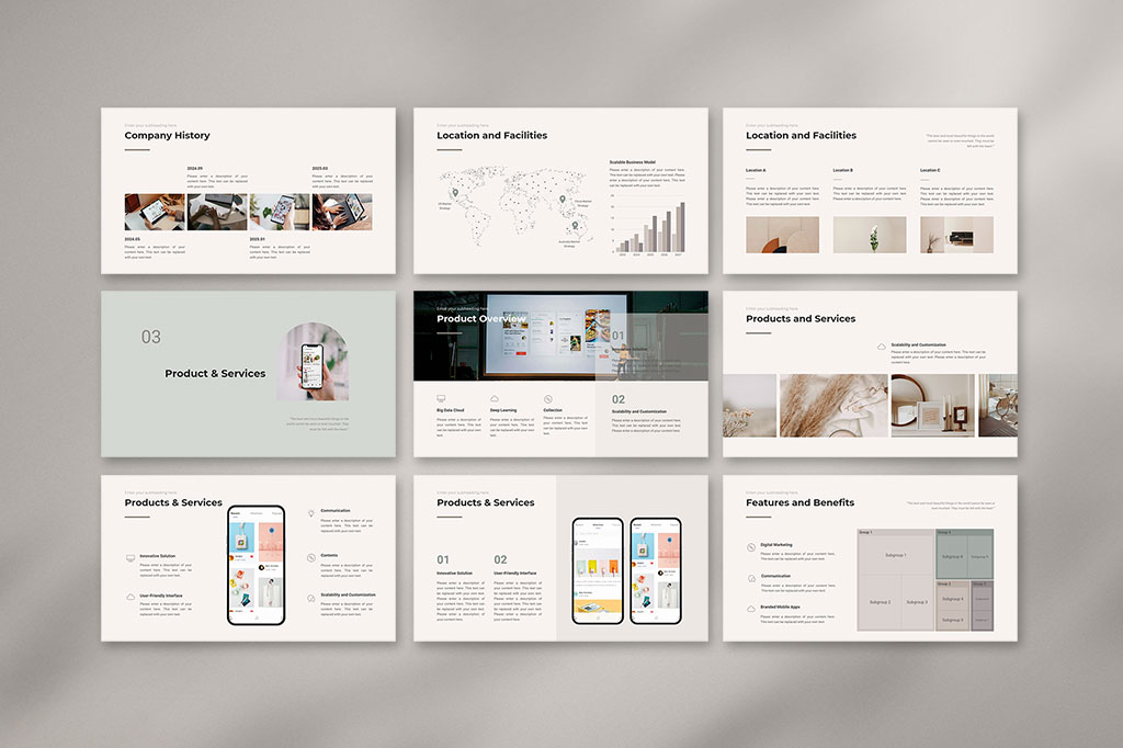 Canva Business Plan Presentation Template Preview 03