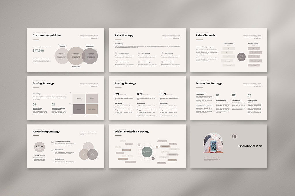 Canva Business Plan Presentation Template Preview 06