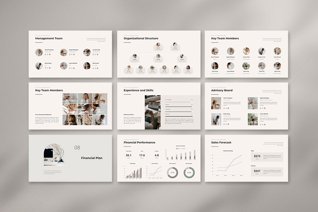 Canva Business Plan Presentation Template Preview 08